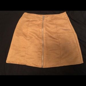 Tan Brown suede Forever 21 Skirt